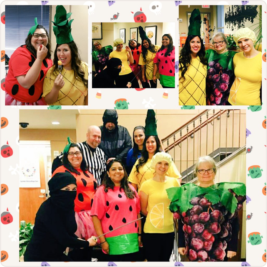 UTSAadvising's tweet photo. Some Halloween fun over at #IDEDadvising w/ Fruit Ninja slicing the fruit! #UTSA #UTSAadvising https://t.co/GRR2ggZyY7