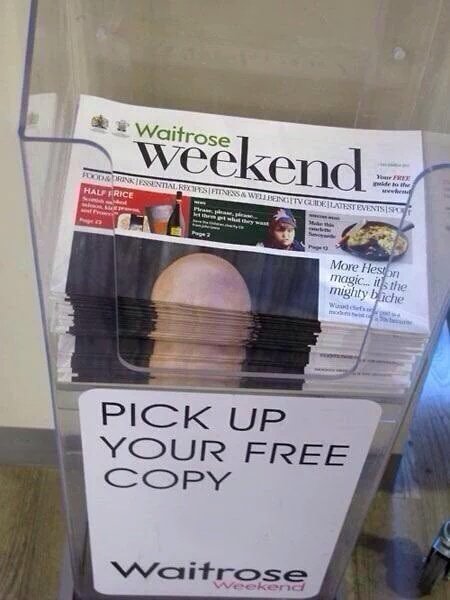 WaitroseButler's tweet image. We have had a word with the Waitrose Weekend Editor and he's decided to move to a new publication The Lidlsutra