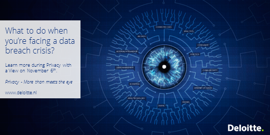 markovanzwam's tweet photo. What to do when you’re facing a #data breach crisis? https://t.co/mgj2waC0sw #Deloitte #PWAV2015 https://t.co/fMqf4jhMFV
