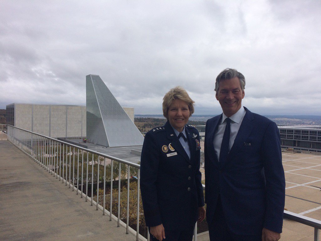 MarcyGrossman's tweet photo. Hey @CanEmbUSA #AmbDoer #Viewfrom501 great but #ViewfromUSAFA w/ LTG Johnson also nice! https://t.co/rklfxTvVIH