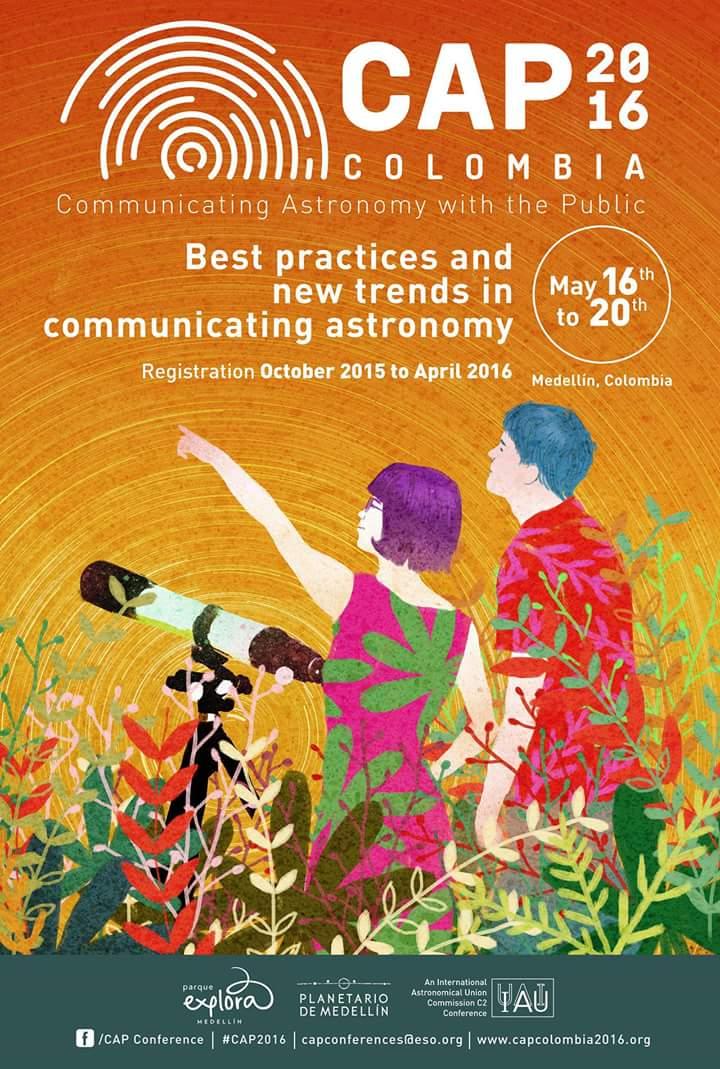 RedAstroCol's tweet photo. #CAP2016 Opens Registration and Submission of Abstracts https://t.co/h53mv4ysUk
Credit: The IAU / Parque Explora https://t.co/bciWPXHaET