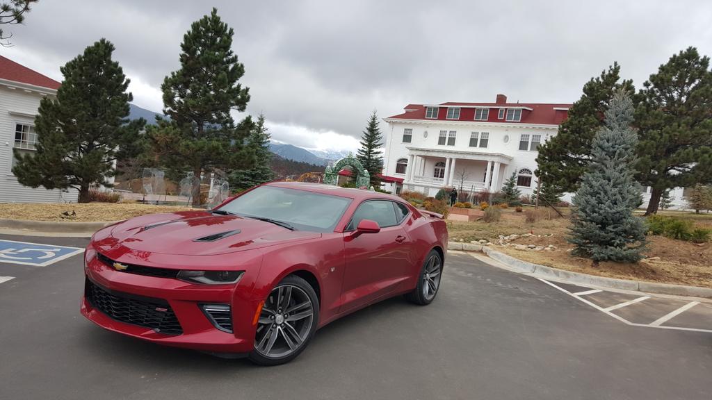 DriveThemAll's tweet photo. Visiting the inspiration for The Shining. Love this #Camaro! #FindNewRoads https://t.co/urICVzHSh7