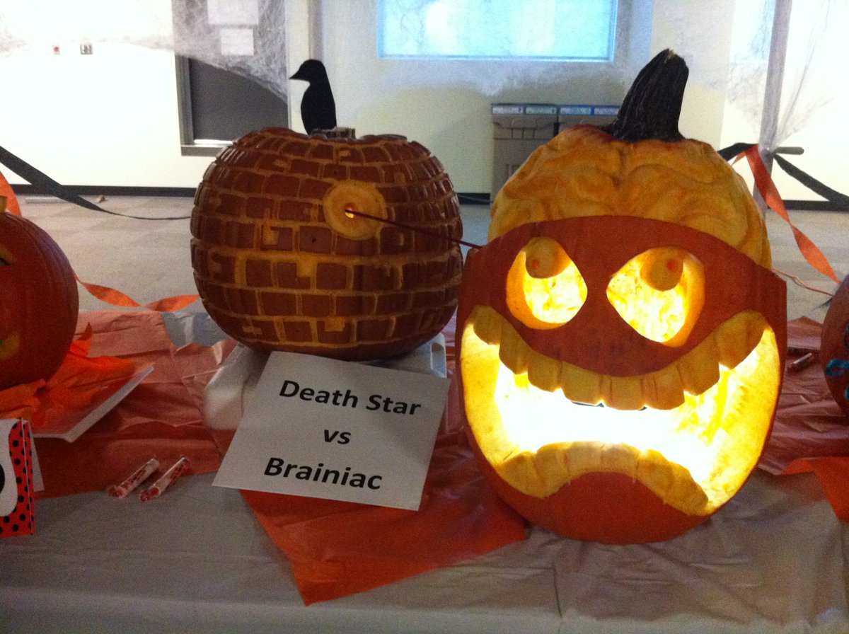 DrDonWeaver's tweet photo. 1st place winner of #TWRI's first pumpkin carving contest: Movement Disorders Team. Congratulations! Happy Halloween https://t.co/pGalIDulII
