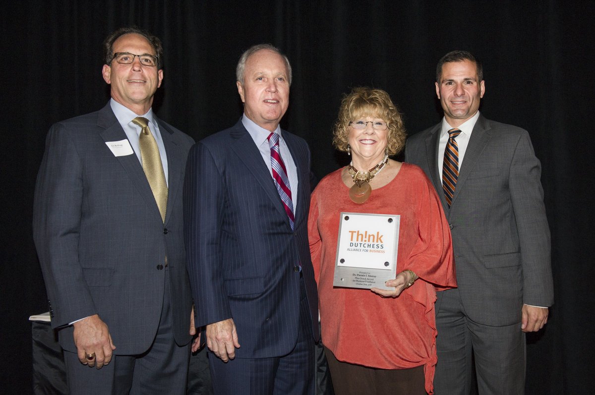 MaristNews's tweet photo. Congrats to President Dennis Murray who last night was honored w/ Grand Award at @dutchessedc Biz Excellence Awards https://t.co/ySnSzKulah
