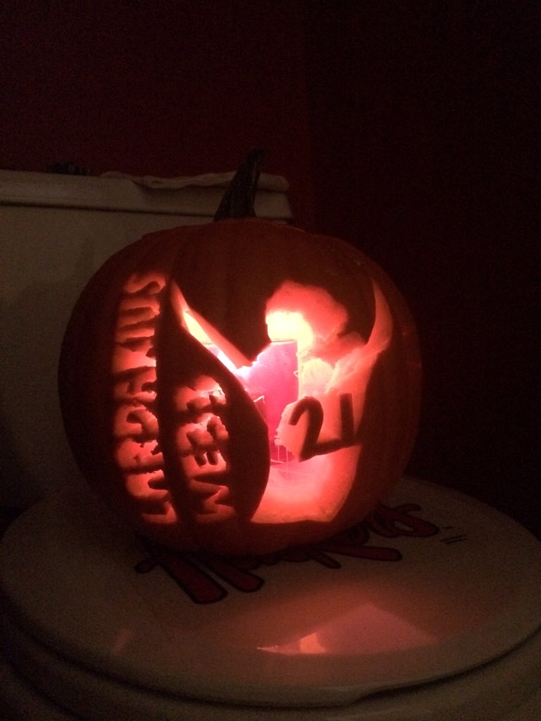 devinaylor's tweet image. Here's my #RavensPumpkin! Rooting for the Ravens and @LWebb21 all the way from Nebraska! Go Ravens!