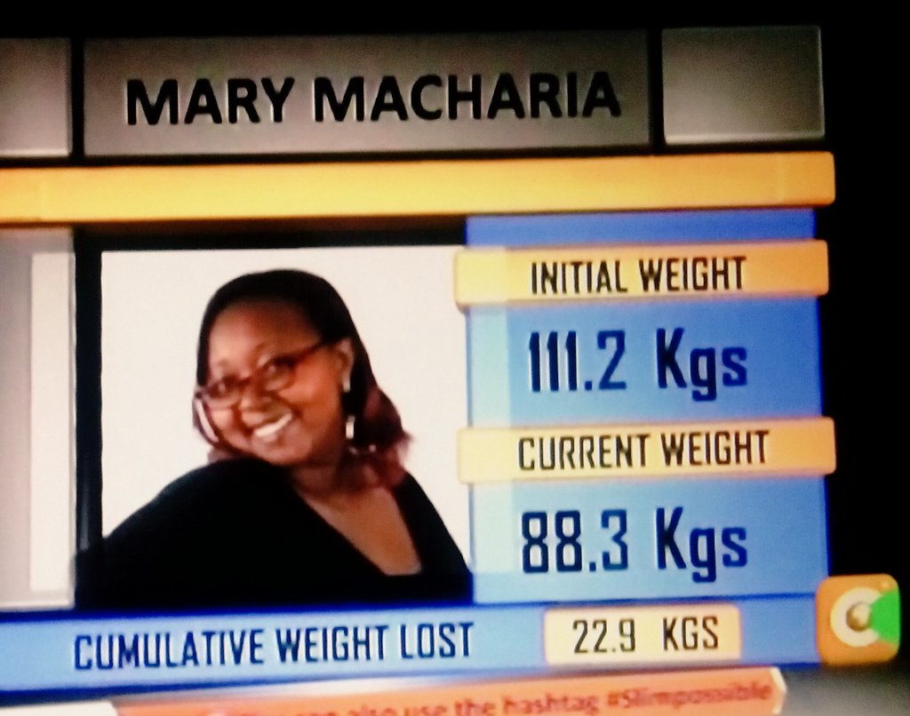 TeamMaryMasha's tweet photo. #TeamMary #Slimpossible6 Go Mary Macharia @citizentvkenya @albgitz https://t.co/bY2VHgwE6v