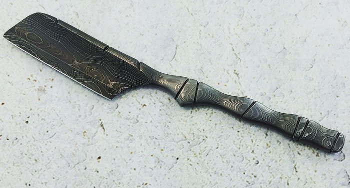 EdsonRazors's tweet photo. Double Belly Western #Damascus Bamboosori now available:

https://t.co/7LnRK3baXT

#edsonrazors #wetshave #razor https://t.co/YJeaAUXf8w