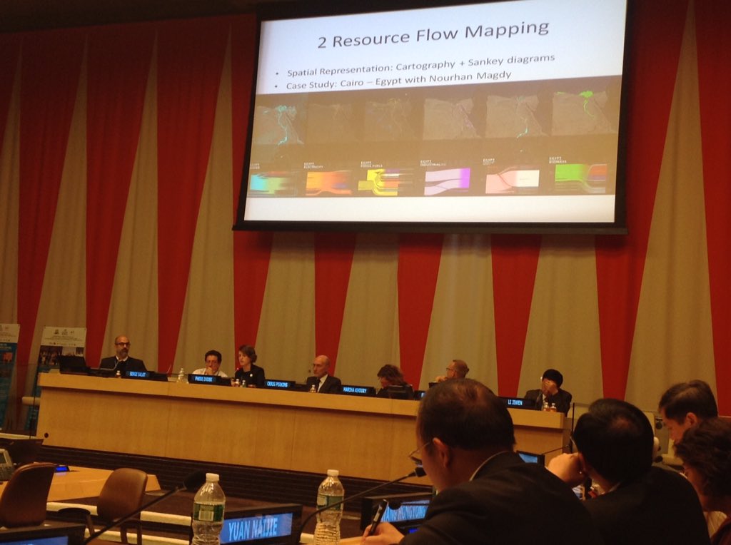 <a href="/umg_mit/">UrbanMetabolismGroup</a> <a href="/johnefernandez/">John E.  Fernández</a> <a href="/phebedudek/">Phebe Dudek</a> presenting African urban metabolism at the GFHS X at the UN Headquarters