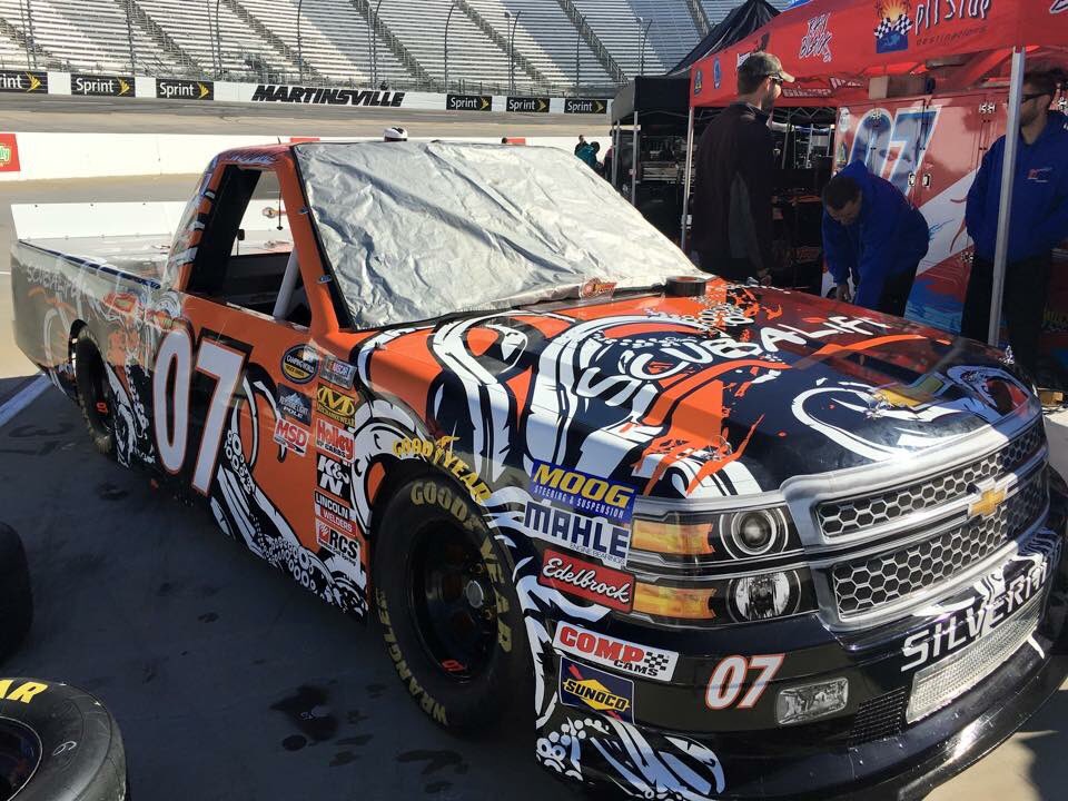 bryanberger's tweet photo. The truck looks great, @rayblackjr unleashing the KRAKEN tomorrow at Martinsville #nascar #kraken #rayblackjr https://t.co/I1UdJRWCLf