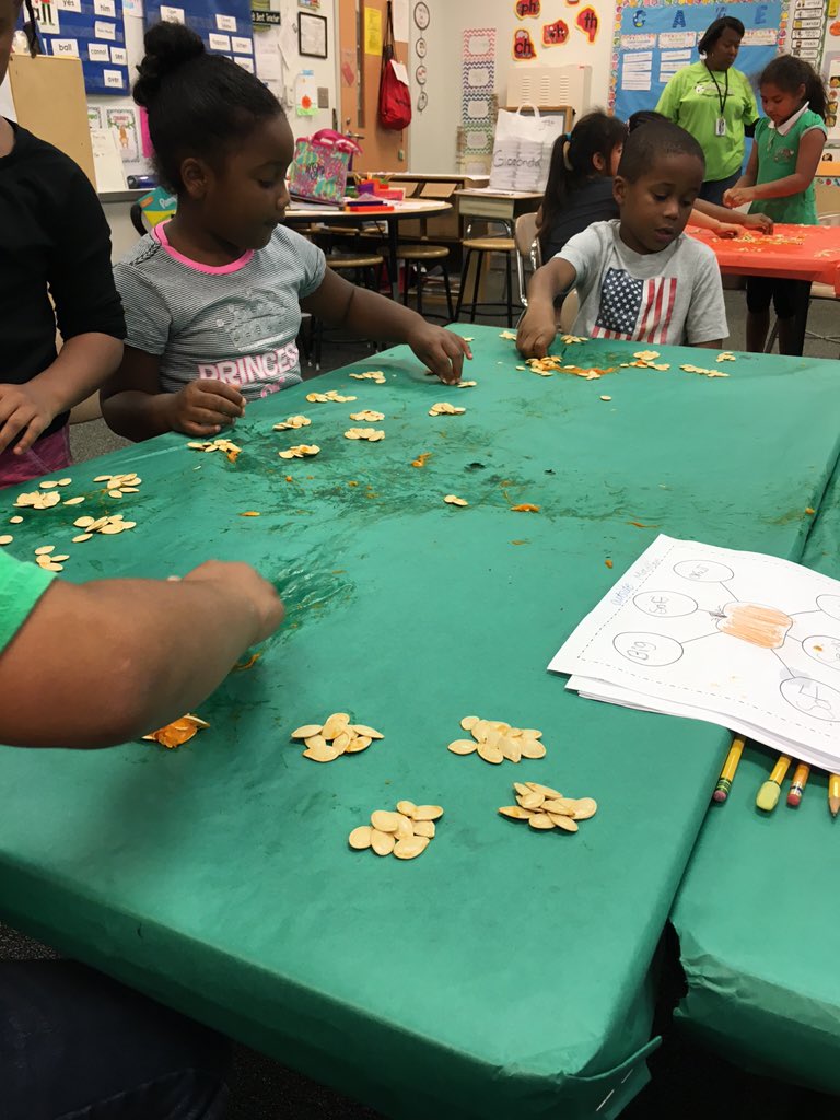 MrsGs_WiseOwls's tweet photo. Pumpkin Investigation and Math today! #pumpkinsfloat #learnedsomethingnew #countingseeds #FunFriday 🎃 @PoeMagnetES https://t.co/58SW6L0Pfr