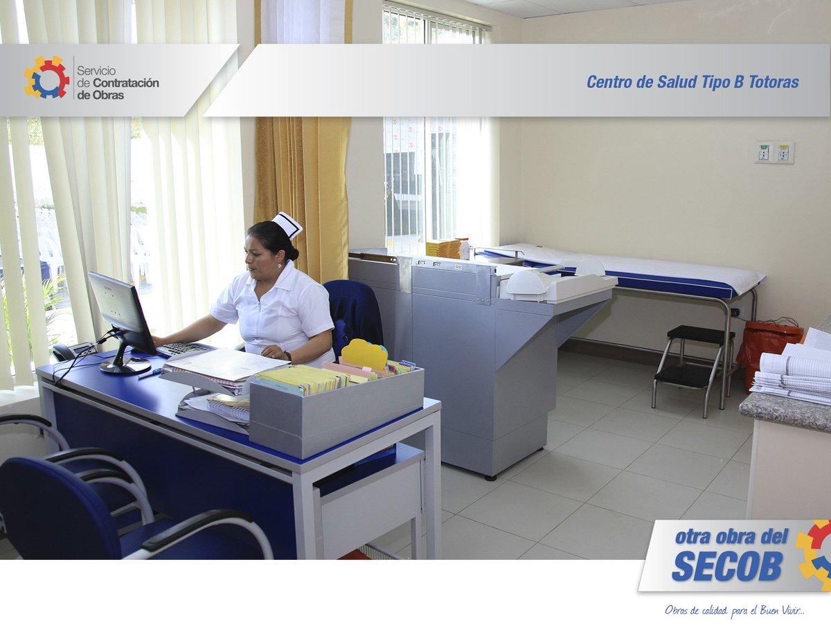 Infraestructura de primera calidad con atención de primera brinda Centro de Salud tipo B de Totoras <a href="/SECOB_Ec/">SECOB</a>