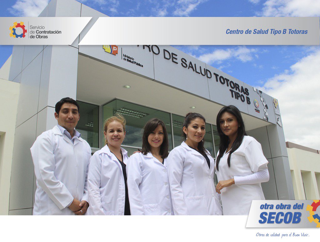 La salud ya es de todos. Centro de salud tipo B en Totoras-Ambato se inauguró para la atención al público en general