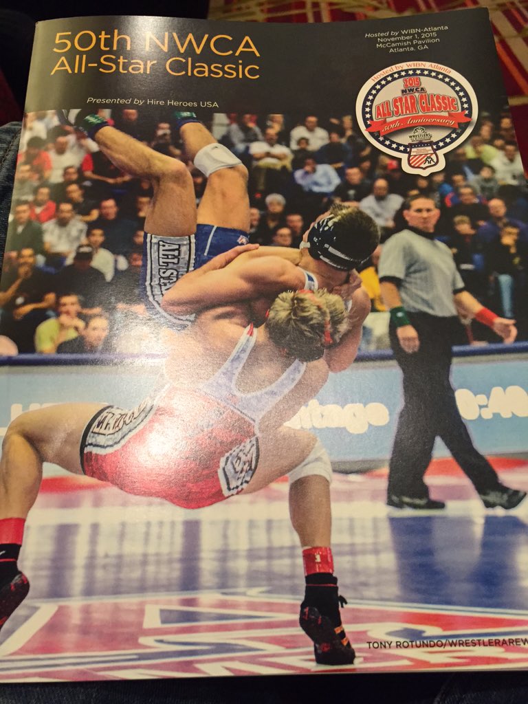 ptoc134's tweet photo. Checking out the @nwcawrestling all-star classic program. https://t.co/vSbwBCdPXE