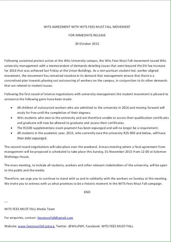 kagisodoc's tweet photo. I applaud da #WitsFeesMustFall team 4 their dedication n hard work.

We are inspired by your achievements thus far https://t.co/yDJXD2uWKx