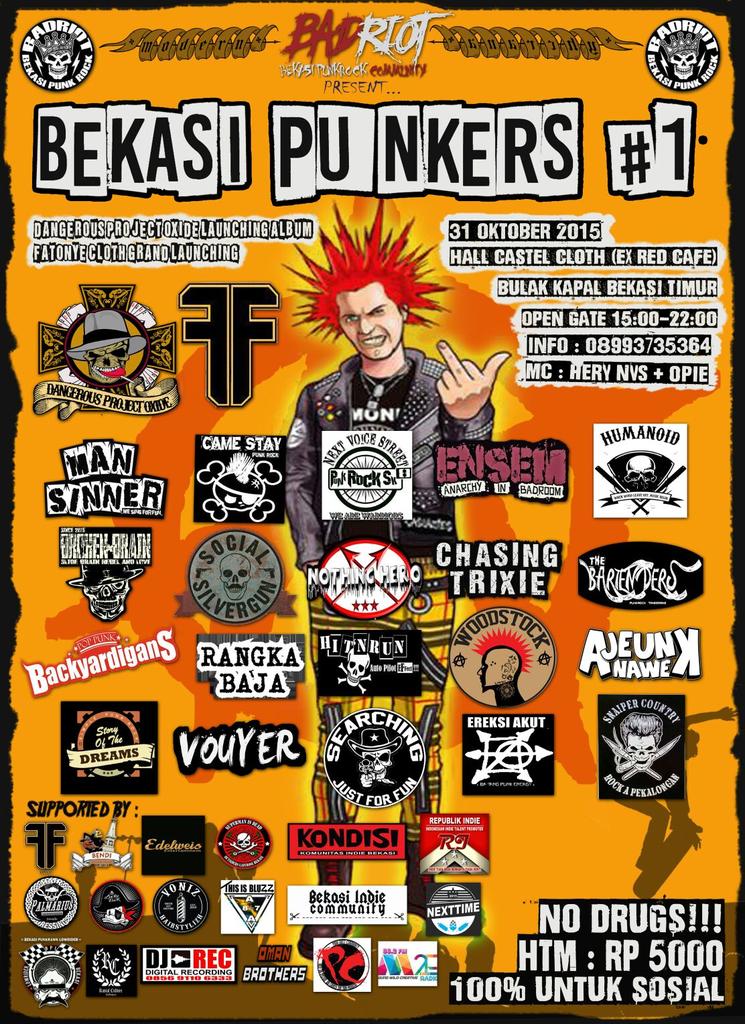 Datang,Ramaikan dan Hitamkan! Launching album <a href="/DPOX_Official/">OFFICIAL DPOXIDE</a> di Hall Castel Cloth - Bulak Kapal. #Respect