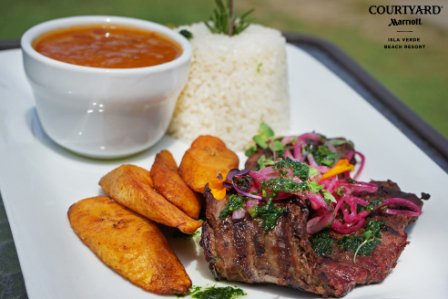 courtyardpr's tweet photo. This dish of local cuisine at Rincón Criollo is a piece of art. Agree? #FoodPorn #RinconCriollo #StayCourtyardPR https://t.co/equk39X5NO