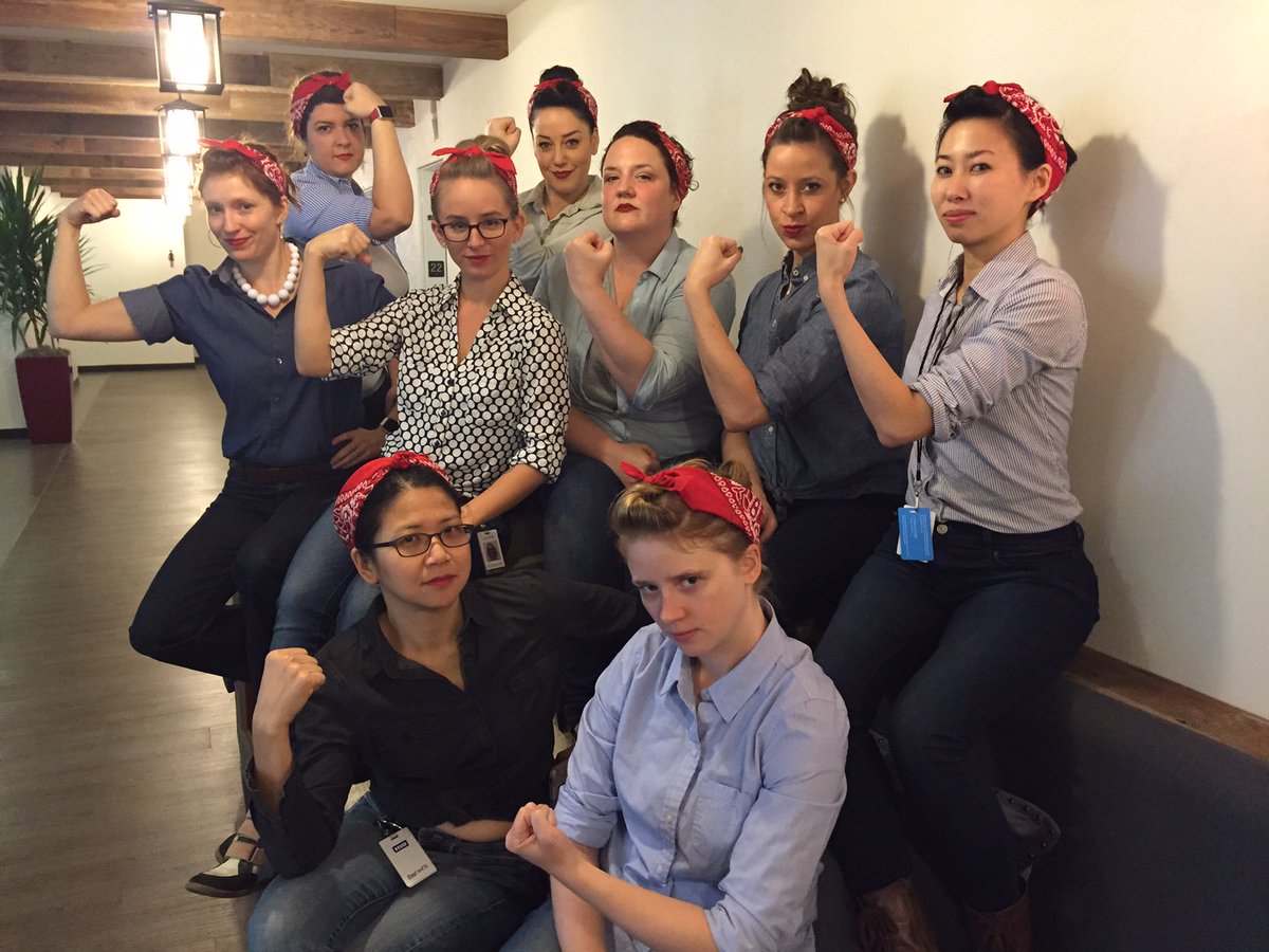 We've got a lot of Rosies at Salesforce Chicago #WeCanDoIt #insideakta