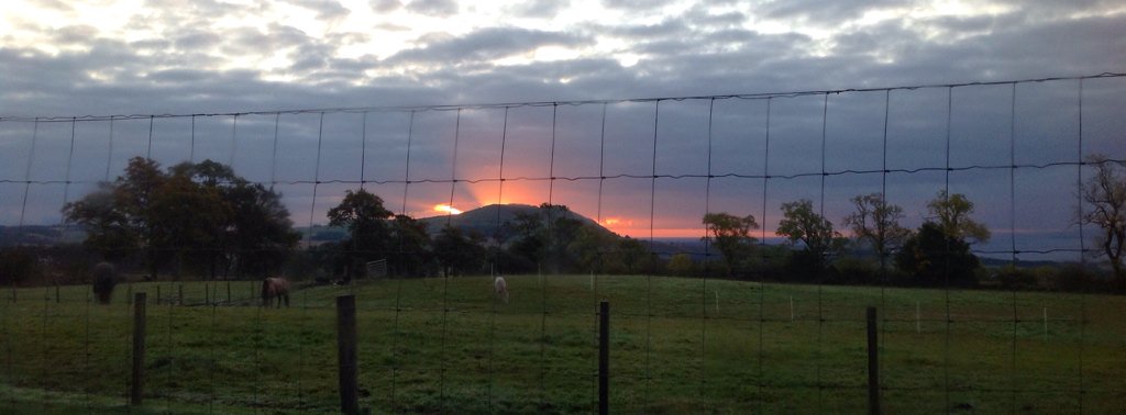 elel2012_lees's tweet photo. Sunrise over Largo Law https://t.co/RiHgaDWFId