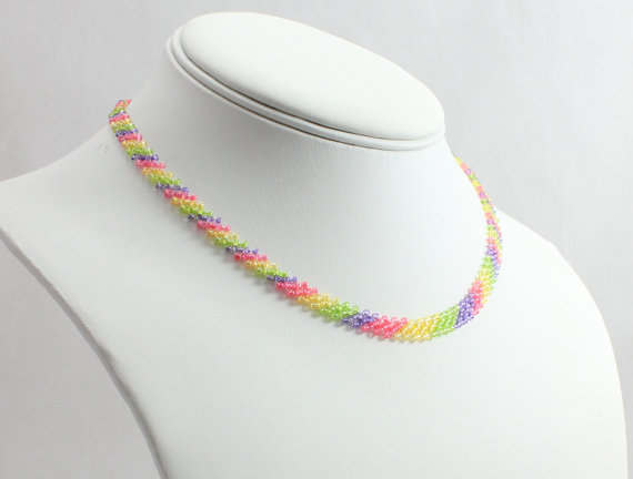 Beadedtweets's tweet photo. ♠❣ #rainbow girls necklace #jewelry for kids handmade at beadfulstrings #stockingstuffers https://t.co/JmeHaiR1qs https://t.co/2V8t3jxN7n
