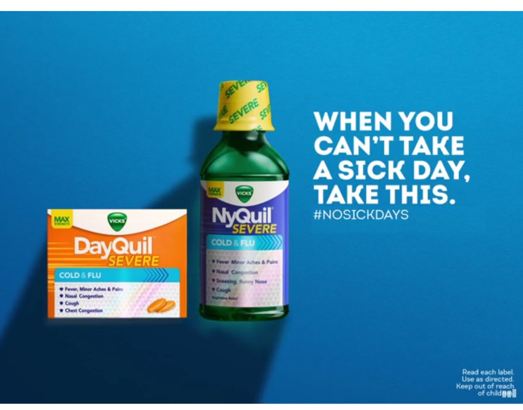 sosaysalicia's tweet photo. The NyQuil #nosickdays campaign made me think of #ab1522. Nice work @LorenaSGonzalez https://t.co/dNsyLC7yon
