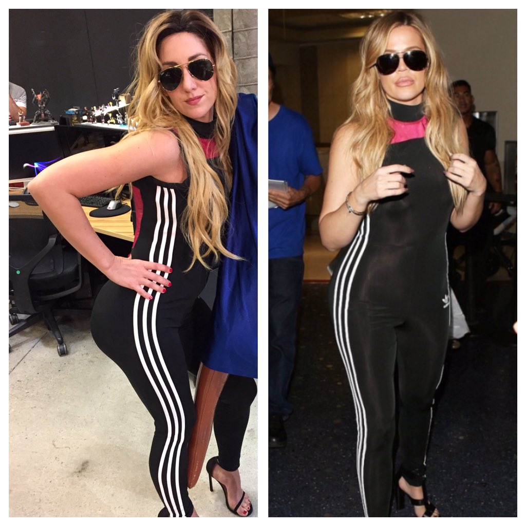 KateDevine's tweet photo. @khloekardashian TWINSIES!!! https://t.co/FOQvWOhQxM