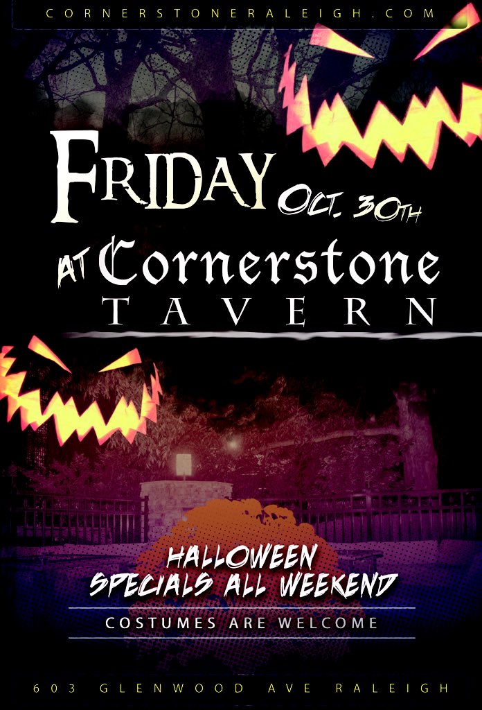 Halloween at Cornerstone starts tonight! We will be in costume and you should be too!