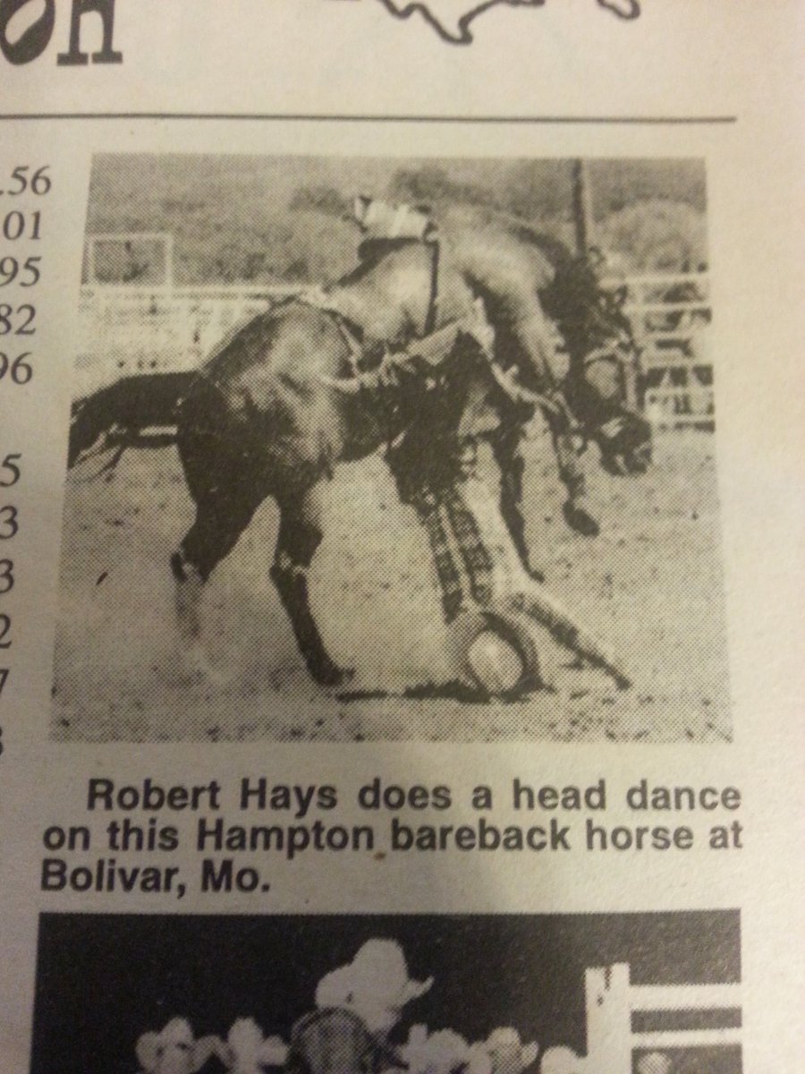 BeachMun's tweet photo. Hey @Thesolardude, look what I found in a rodeo newspaper I have. Circa 1997. Name spelled worng/it's me #HeadDance https://t.co/frbsTsfU69