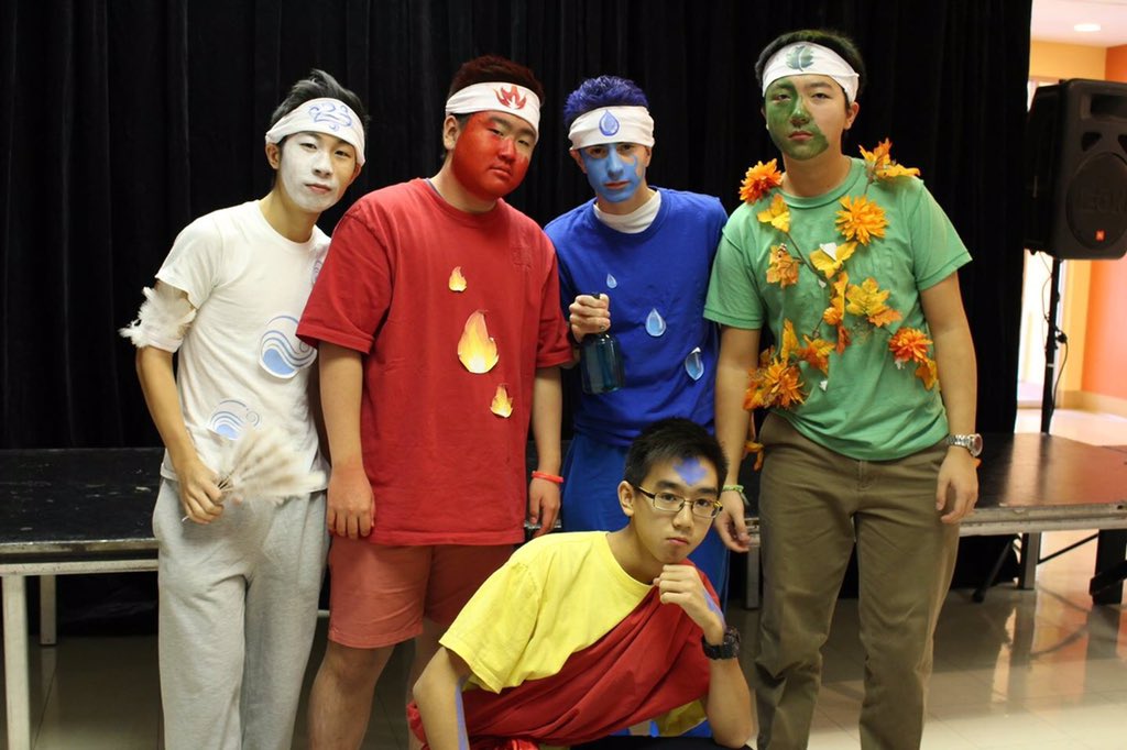 _simomo_'s tweet photo. Avatar and the four elements #Halloween 💨🔥💦🍃 https://t.co/sHgH3YNeSm
