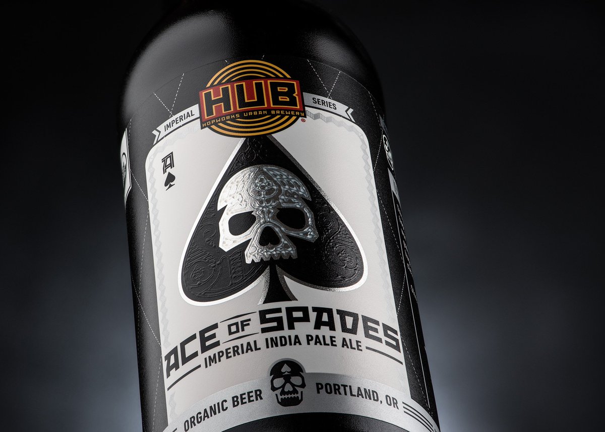 silvatone's tweet photo. I love me some #DIPA and skulls. @HopworksBeer #beertography #craftbeer @beertography @_CraftBeer #aceofspades https://t.co/Njcphhnd06