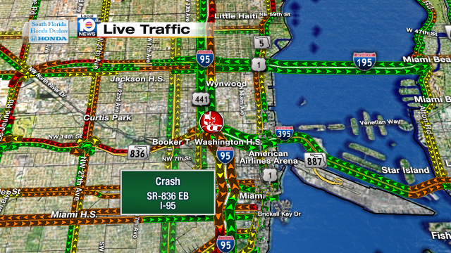 Crash on SR-836 EB and I-95 #TRAFFIC #MIAMI https://t.co/SbY1cJg3J1