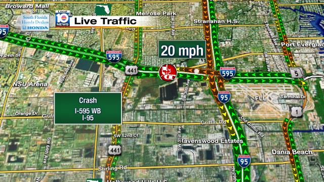 Crash on I-595 WB and I-95 #TRAFFIC https://t.co/ayZhdPI7XN