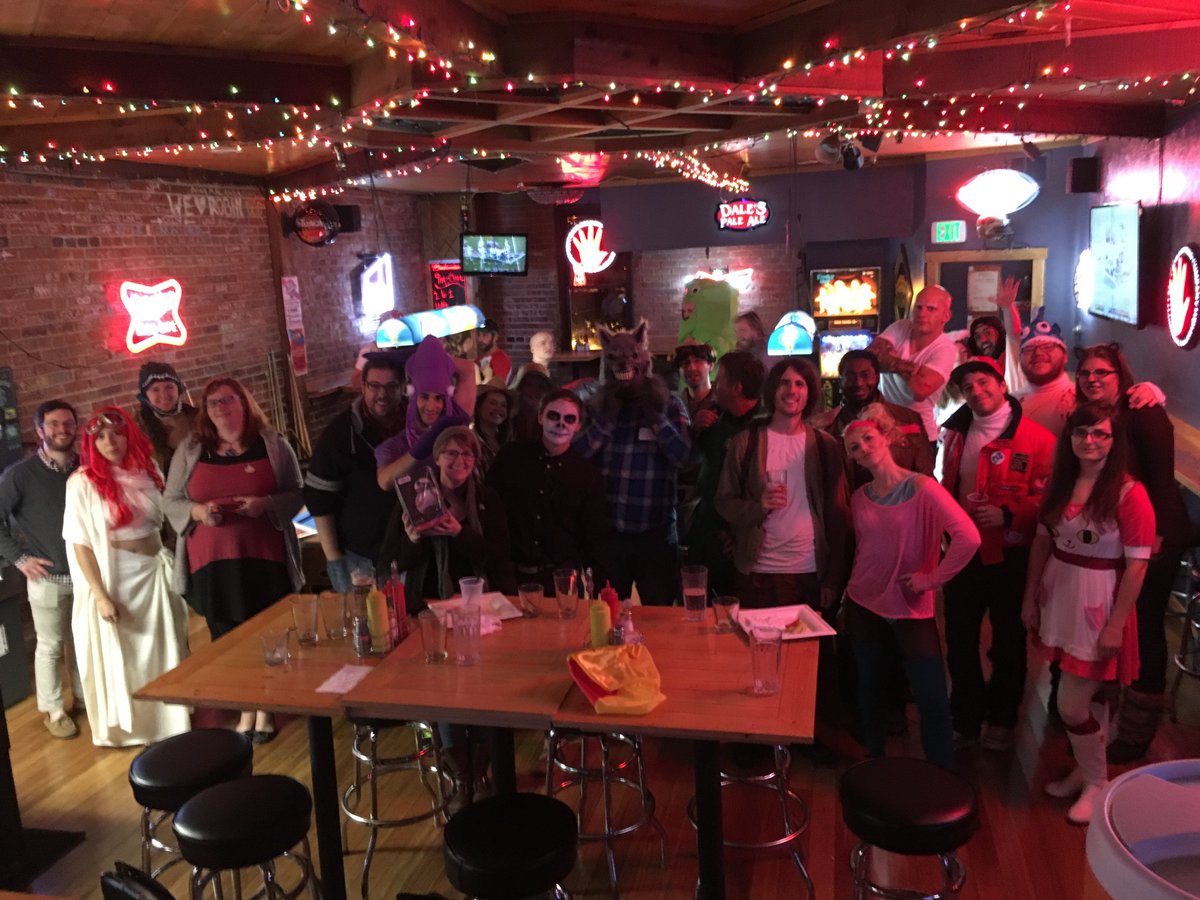 RefactorU's tweet photo. Thanks to everyone who came out to the #RefactorU costume happy hour and info session last night! #Coding #Tech https://t.co/LhV0iETKag