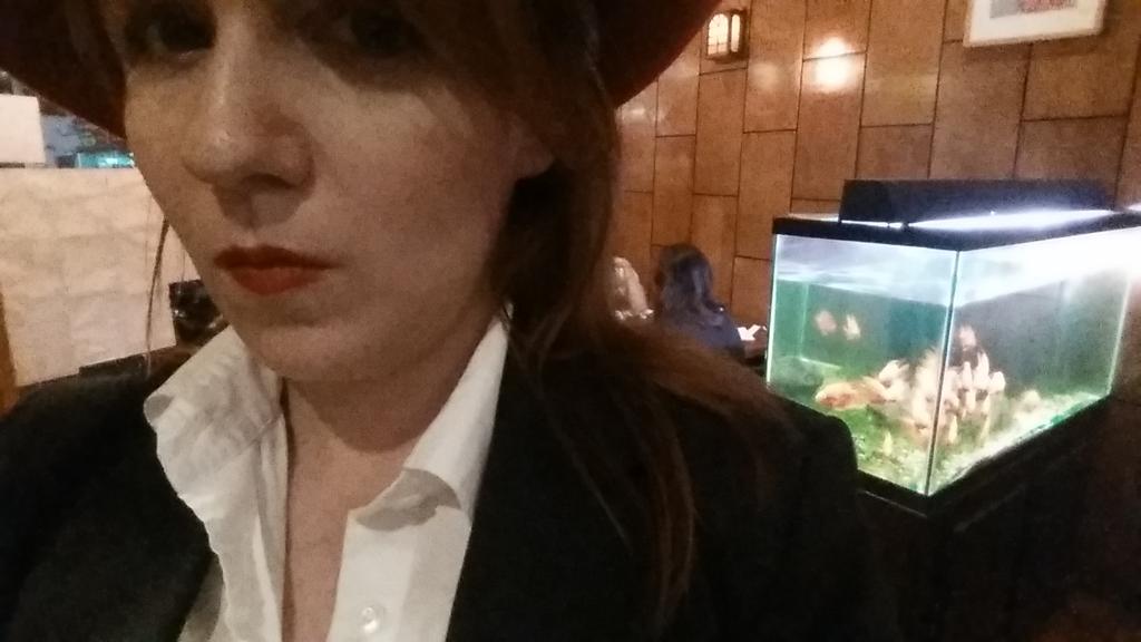 angelacraft's tweet photo. No automat in sight, so this Peggy Carter is picking up sushi. #BanalSuperhero #SecretAgentProblems https://t.co/Zh9I8JybhU
