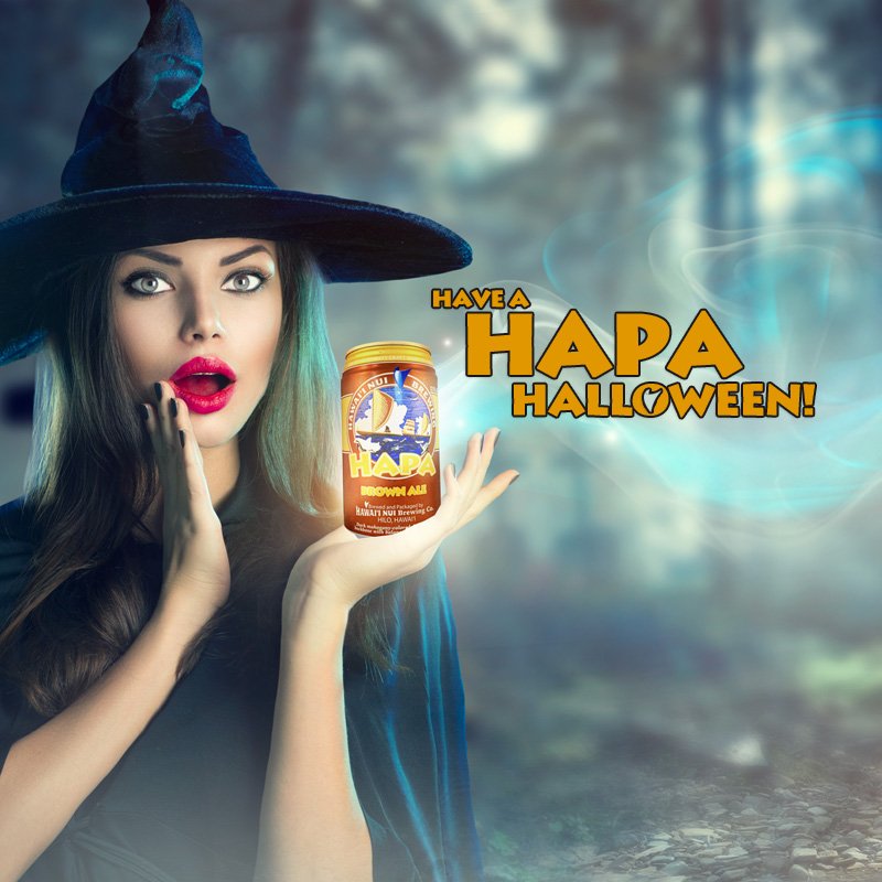 We hope you have a HAPA #Halloween! 
What candy goes best with YOUR favorite Hawaii Nui Brew? #Hawaii #Hapa 👻🎃💀👻🎃💀
