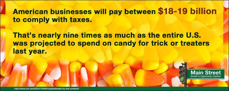 600 million lbs of Halloween candy sold huff.to/1Rj1UVz but biz tax compliance costs more <a href="/MainSt4GrowthCO/">Main Street Colorado</a>