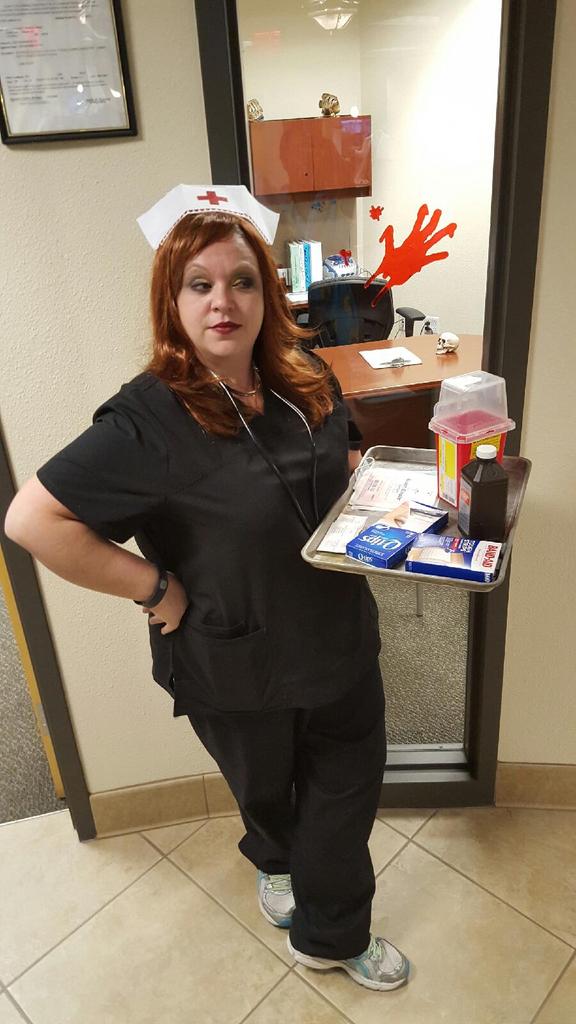 SRLowe86's tweet photo. Nurse Nancy is on the prowl... #CCCULivoniaSouth #CCCUChallenge @CCCUTED @hollicccu https://t.co/vSnA1lZYHK
