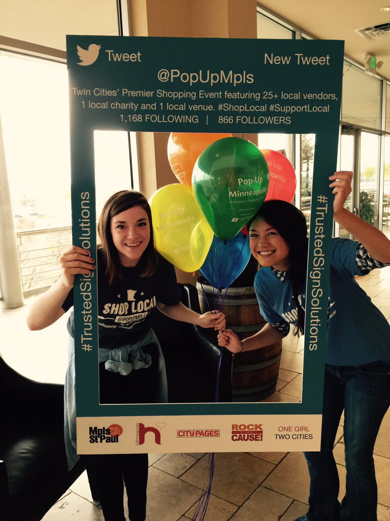 AdventurHER's tweet photo. Supporting #popupmpls and #rockthecause! https://t.co/8gWJ1PCJ7N