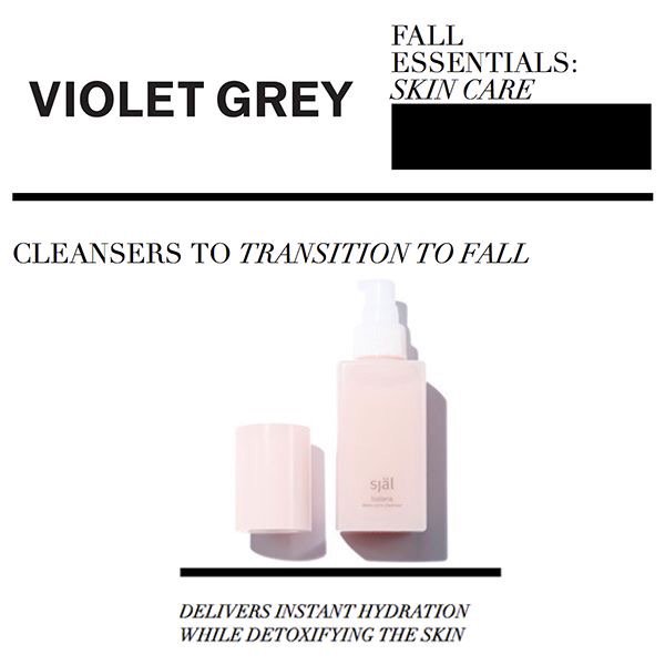 sjalskincare's tweet photo. Thank you @violetgrey for the recent feature of our balans deep pore cleanser! #VioletCode #press https://t.co/dgh2Y1qXR3