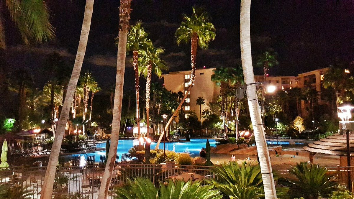 TahitiVillage's tweet photo. It's not just a photo stock. This tropical night view exist at our resort. See for yourself. #vegas #resort #oasis https://t.co/E9Lxhwpx0S