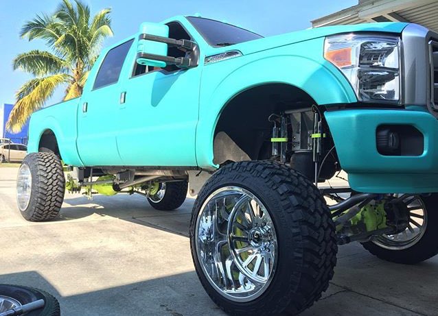 tiffany blue chevy silverado