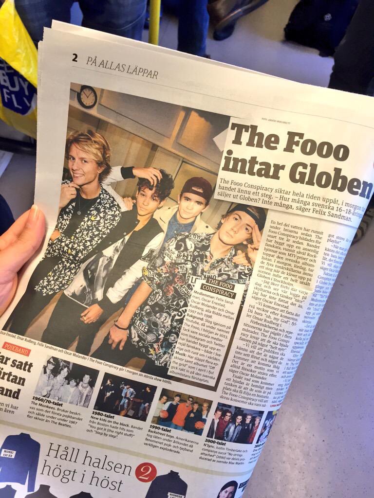 TheFooo_JP's tweet photo. ⚠️本日まで⚠️【Swedish新聞Metroを抽選で一名様にプレゼント🎁🇸🇪】
@thefooomusic と@INTSonyMusicJP 、#FoooToJapan をつけて、あなたのTheFoooへの愛をツイートしてください https://t.co/ad8RHuTtuO