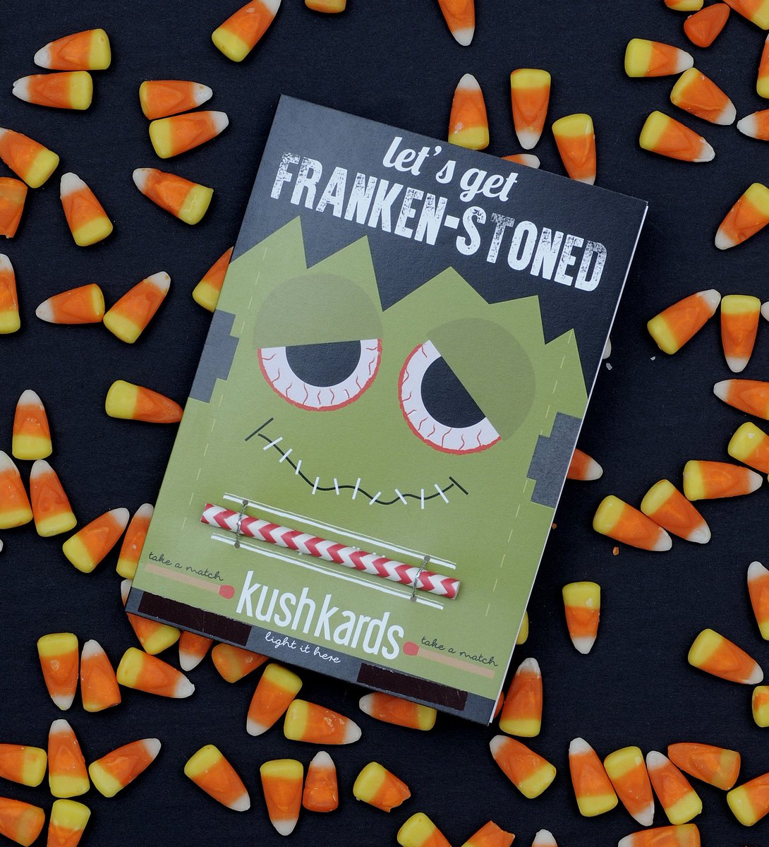 AMCHDenver's tweet photo. Celebrate with Kush Kards​ for every stoney occasion #frankenstoned #stoner #humor #kushkards #halloween #amchdenver https://t.co/vLwlsfKgY2