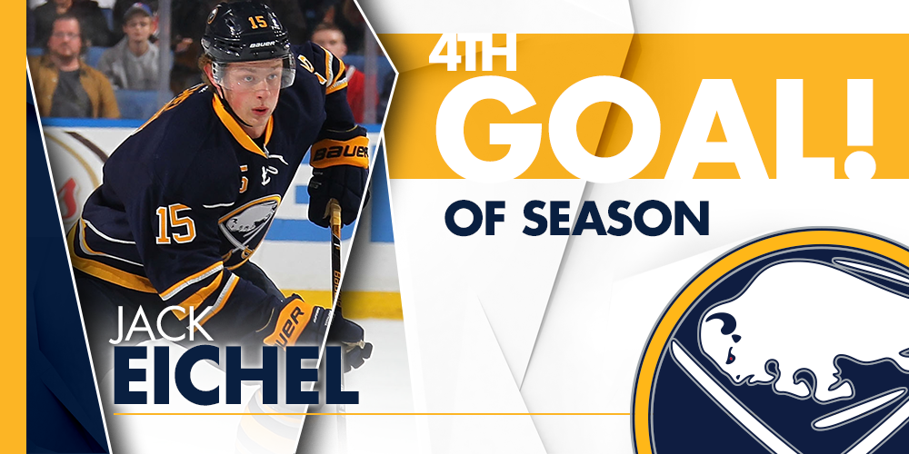 BuffaloSabres's tweet image. 🚨 EICHEL! A 2-on-1 with O'Reilly and he makes no mistake! #EichSnipe #PHIvsBUF