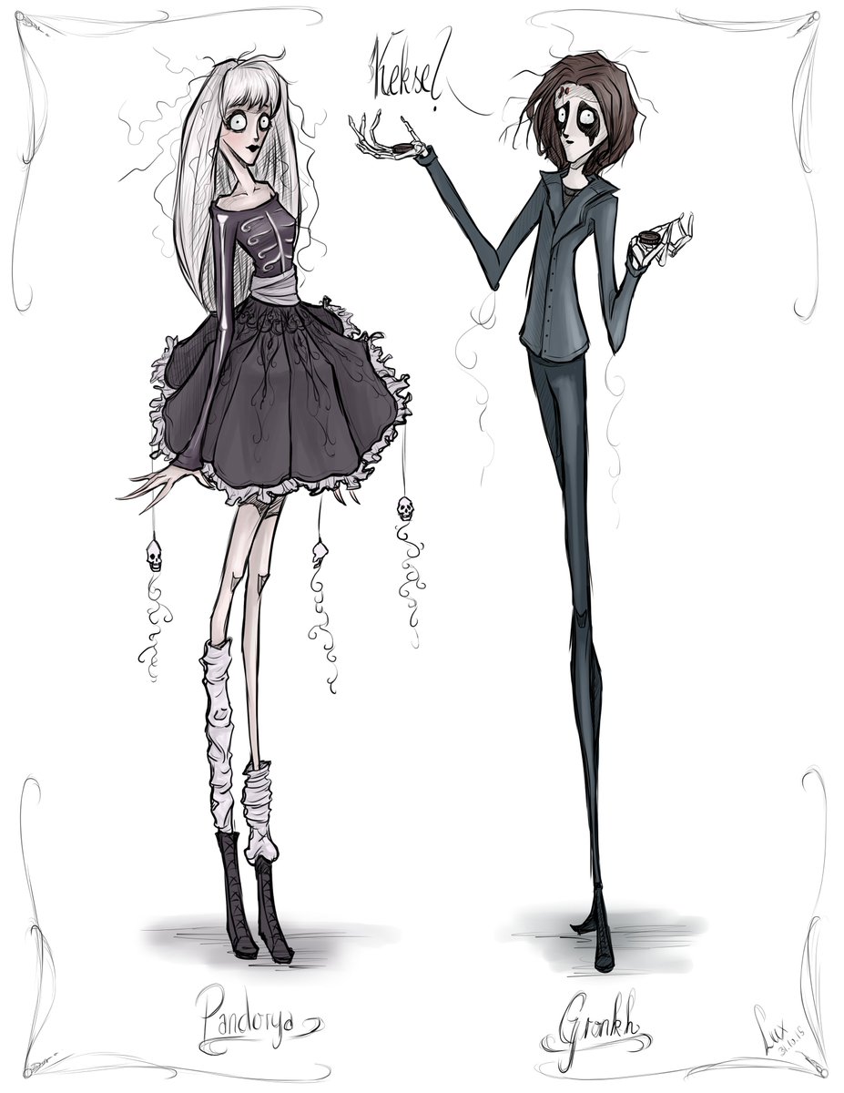 silber_lux's tweet photo. This is Halloween... 

@gronkh und @xPandorya - Tim Burton Style. #GronkhTV https://t.co/HBjxP0zzj5