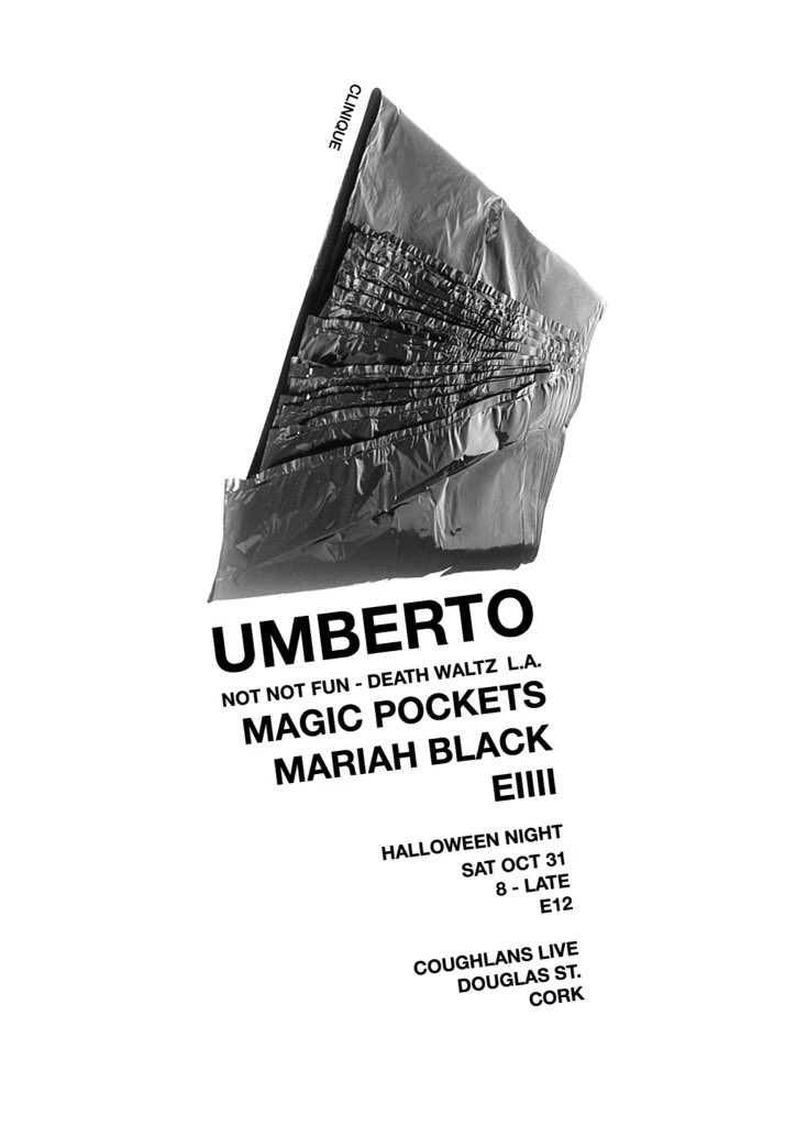 .CARPENTER <a href="/TwistedCell/">Twisted Celluloid</a> <a href="/TriskelCork/">Triskel Arts Centre</a> UMBERTO <a href="/CoughlansLive/">Coughlan's Live</a> MAGIC POCKETS &amp; @Elmzking &amp; <a href="/BRINKSHELM/">STRANGER</a> #Luckofthedevil