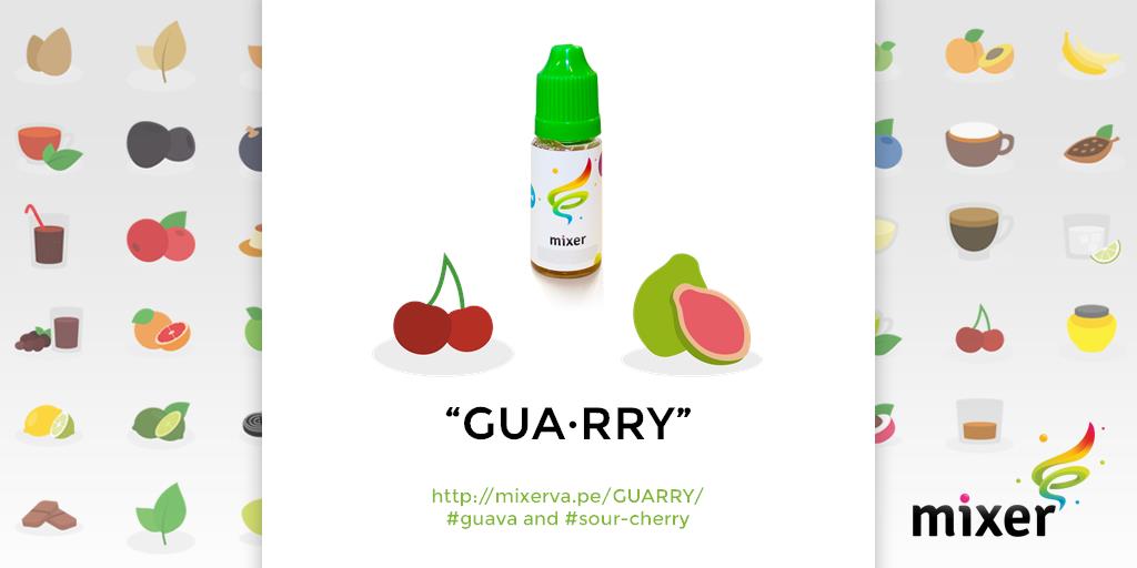 MixerVape's tweet photo. gua·rry https://t.co/IOlpQtCv5u #guava #sour_cherry #vaping #vapelikeaboss #vapeagram #vapecommunity #mix-it https://t.co/tiXnMyp9Ed