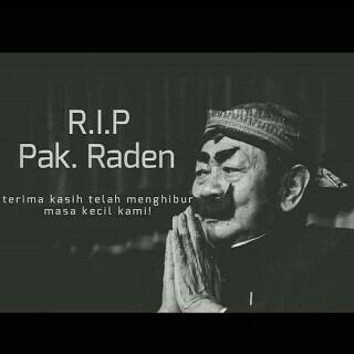 Jogja24Jam's tweet photo. Selamat Jalan Pak Raden, Terimakasih telah menghibur masa kecil kami.
#RIPPakRaden https://t.co/gKeOcITvlA