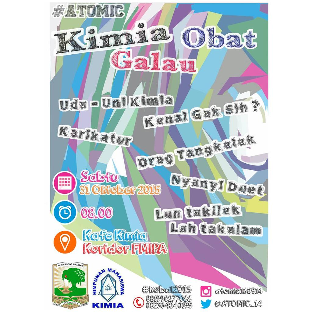ATOMIC_14's tweet photo. Selamat Pagi semua!!! Kobal dimulai jam 8 pagi. So, dont miss it guys🙌🙌 @himka_Unand @bemkmfmipa_UA https://t.co/m3yIJu990z