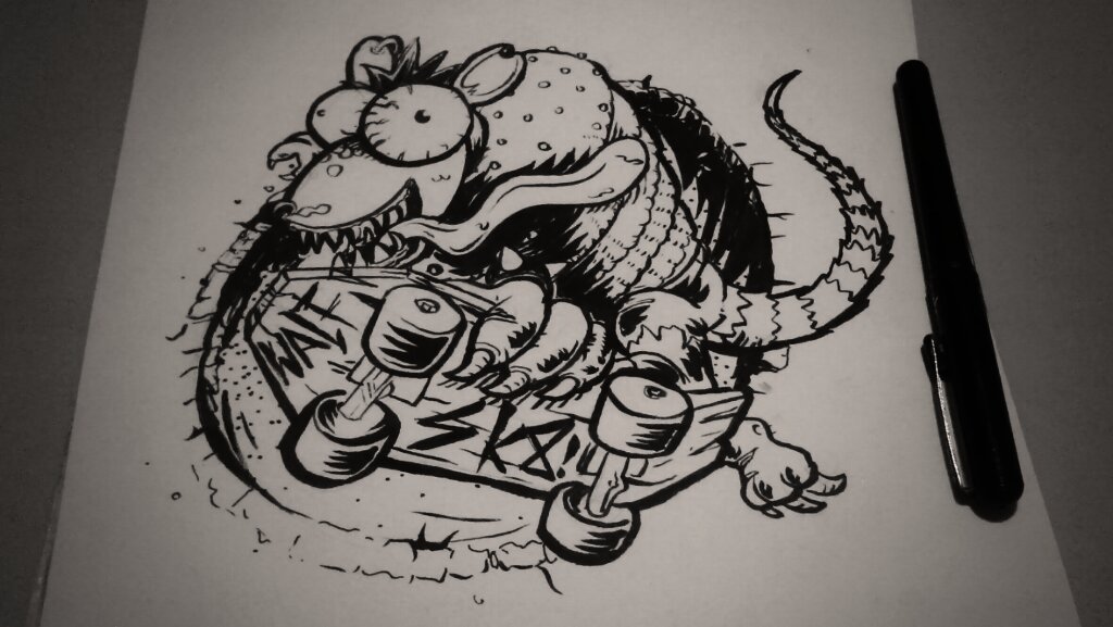 WalfAttack's tweet image. Dia #23 personaje de animacion 2, #inktober @drawjam