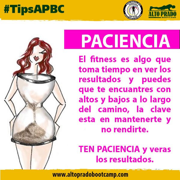 altopradobootca's tweet photo. Para ver los resultados debemos tener paciencia #TipsAPBC #AltoPradoBootCamp https://t.co/hY6UwVPKjr